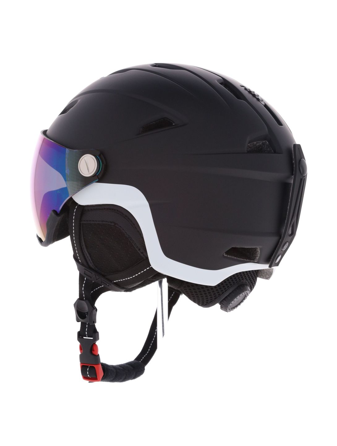 CMP, WJ-2 casco con visera niños Black negro 