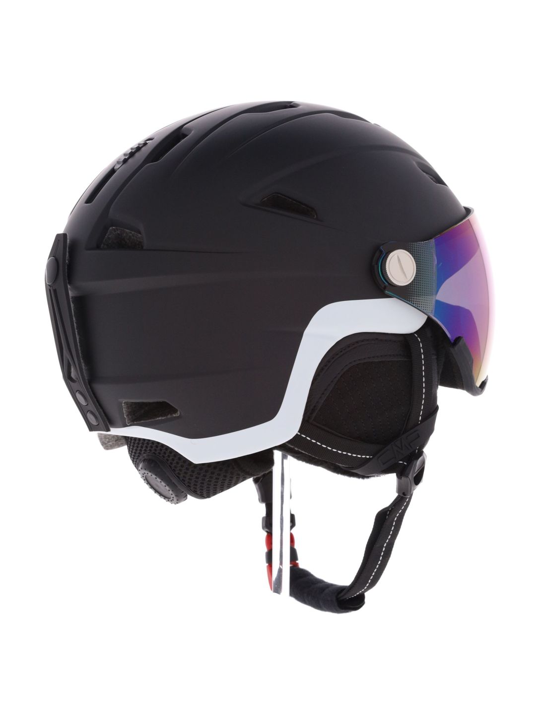 CMP, WJ-2 casco con visera niños Black negro 