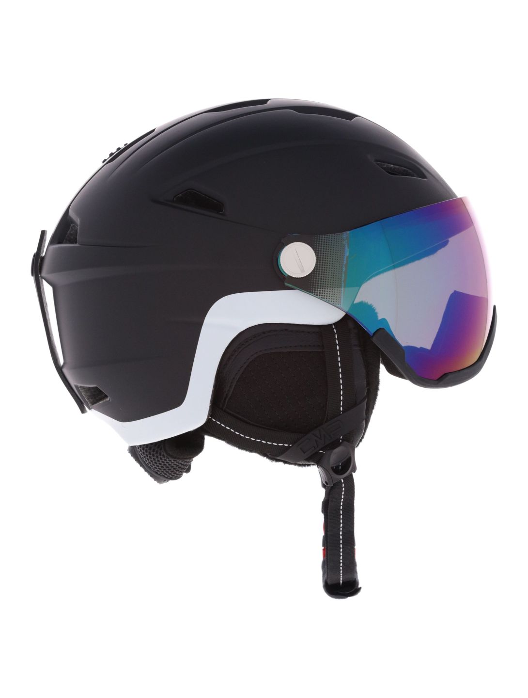 CMP, WJ-2 casco con visera niños Black negro 