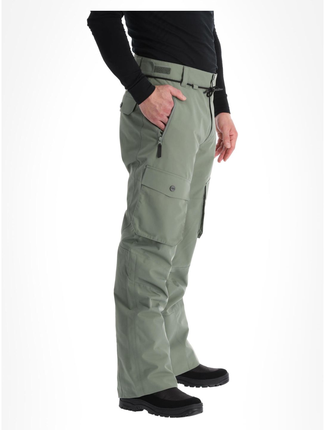 ColourWear, Flight pantalones de esquí BIB model hombres Grey Green negro, verde 