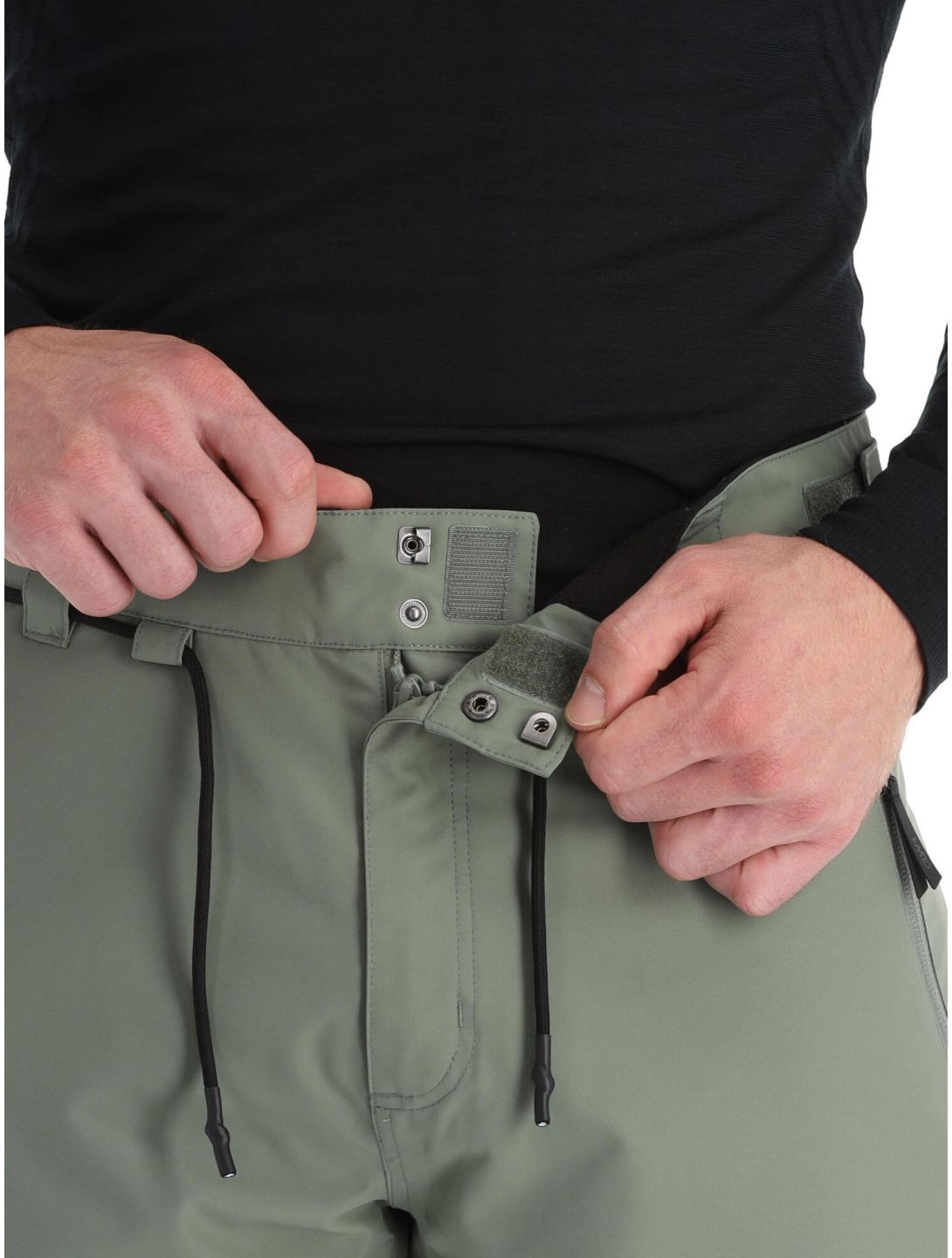 ColourWear, Flight pantalones de esquí BIB model hombres Grey Green negro, verde 