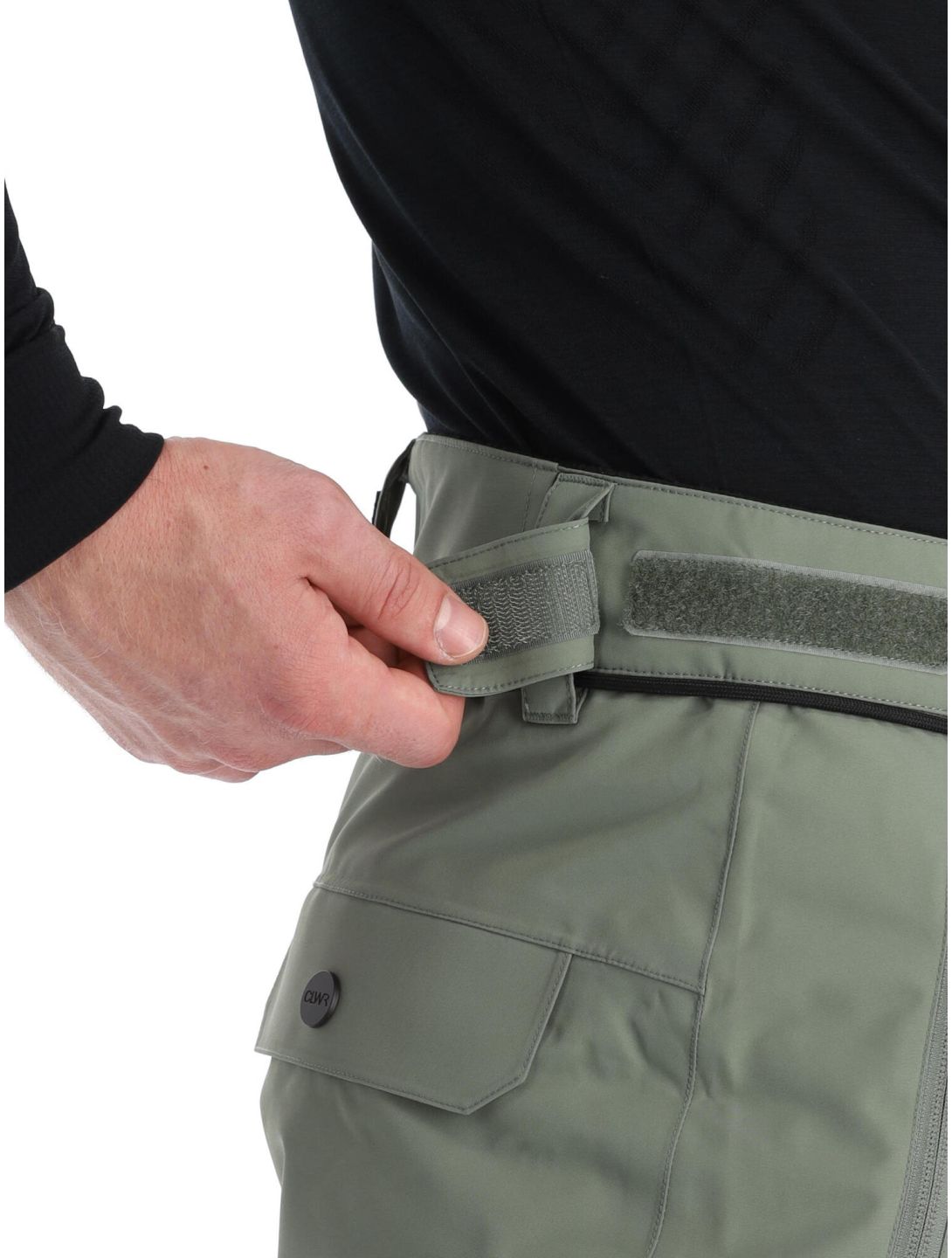 ColourWear, Flight pantalones de esquí BIB model hombres Grey Green negro, verde 