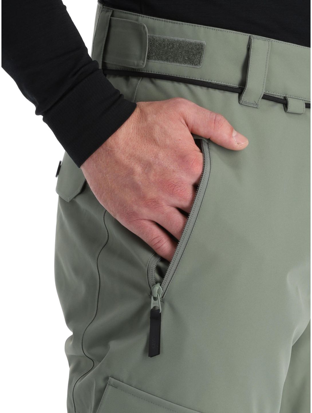 ColourWear, Flight pantalones de esquí BIB model hombres Grey Green negro, verde 