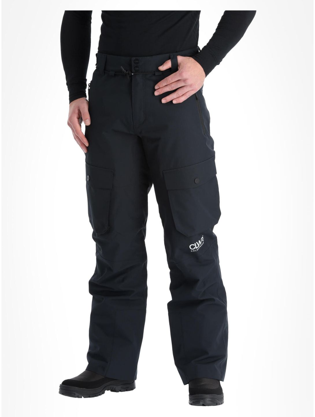 ColourWear, Flight pantalones de esquí BIB model hombres Black negro 