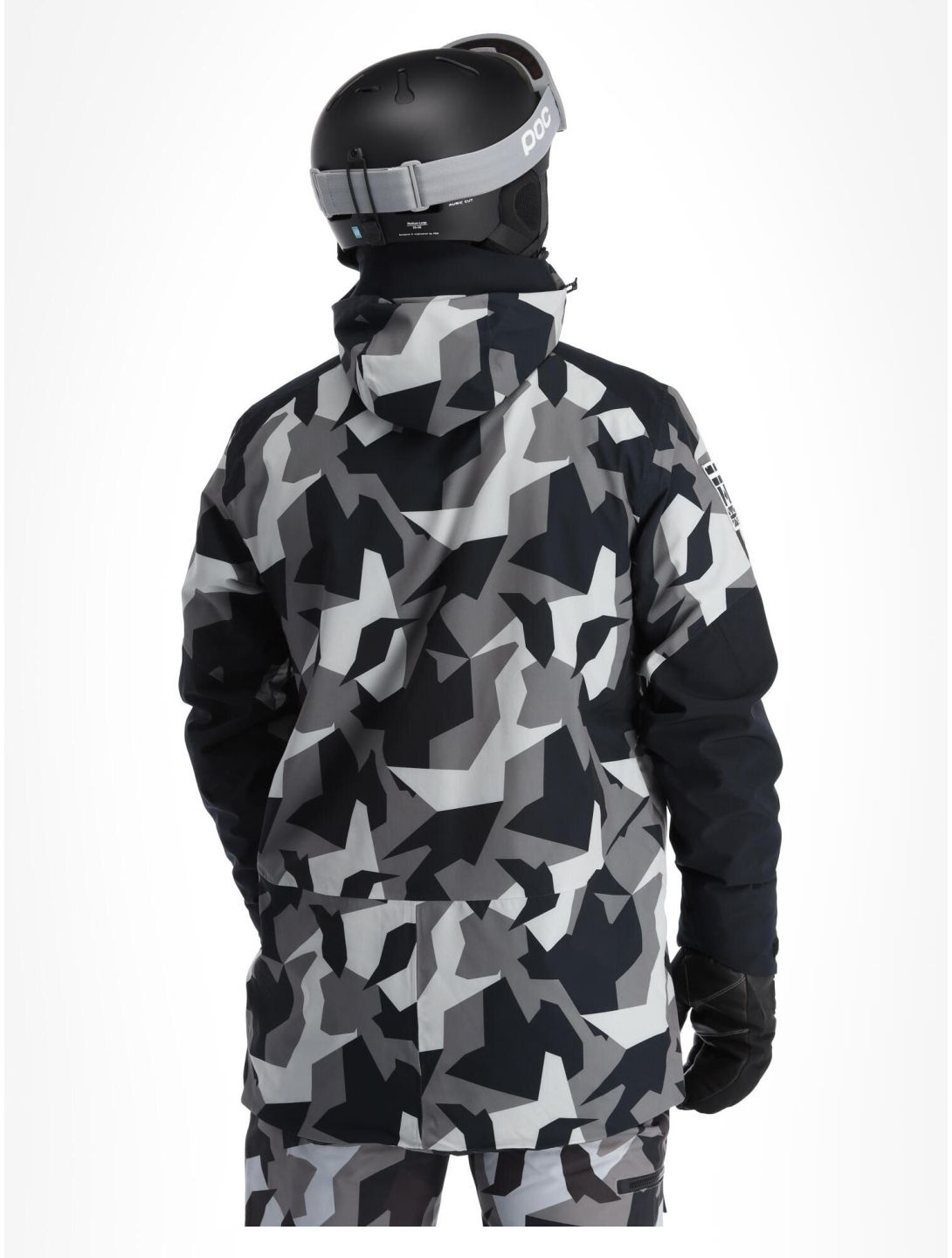 ColourWear, Foil chaqueta de esquí hombres Camo Grey gris, negro 