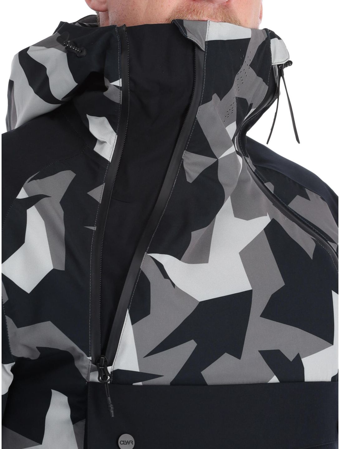 ColourWear, Foil chaqueta de esquí hombres Camo Grey gris, negro 