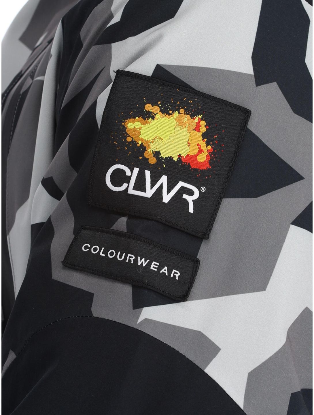 ColourWear, Foil chaqueta de esquí hombres Camo Grey gris, negro 