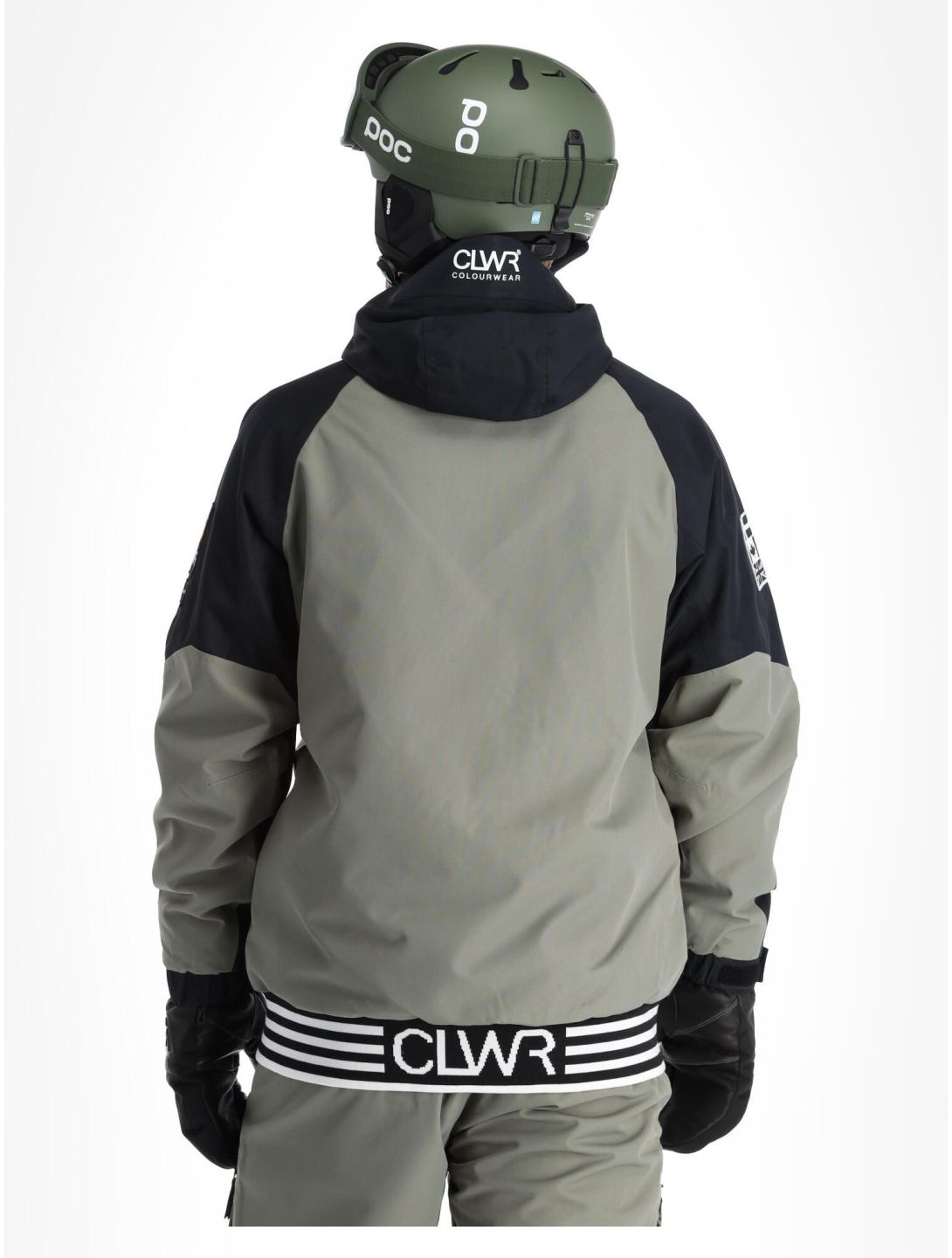 ColourWear, League chaqueta de esquí hombres Grey Green gris 