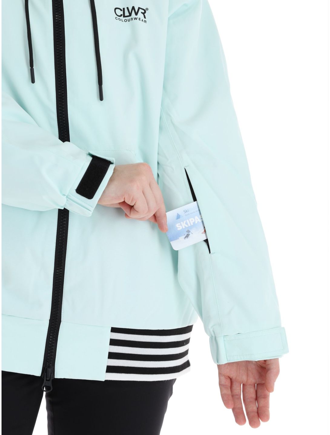 ColourWear, Leuge chaqueta de esquí mujeres Light Turquoise Turquoise 