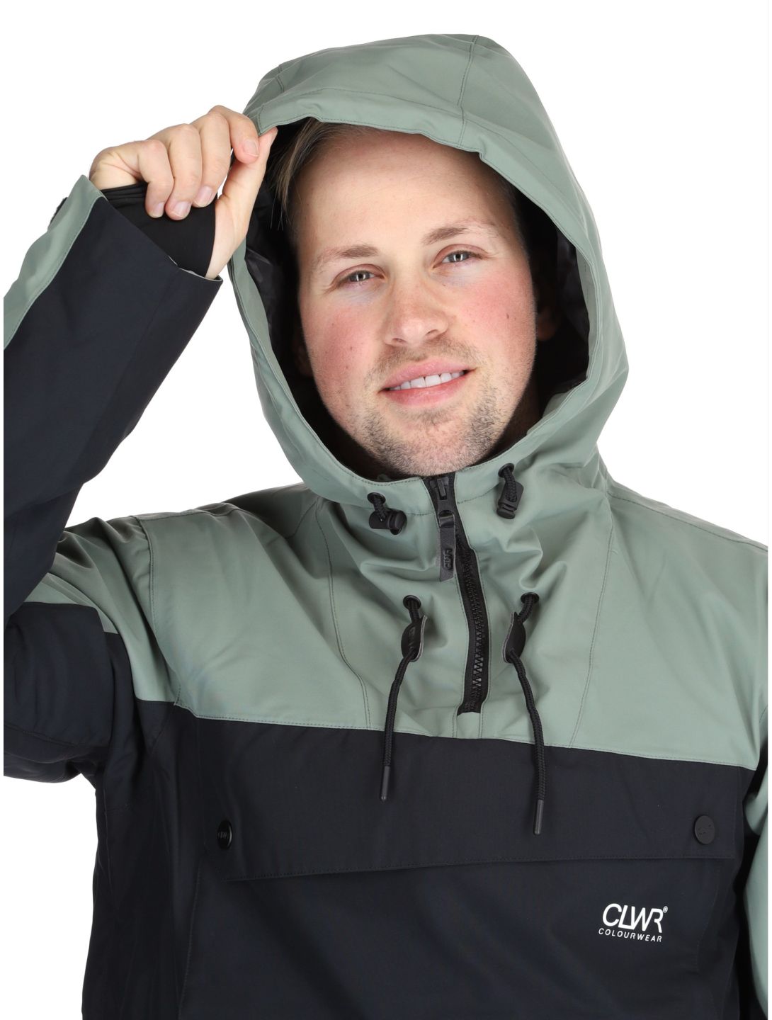 ColourWear, M Essential anorak hombres Dark Sage verde 