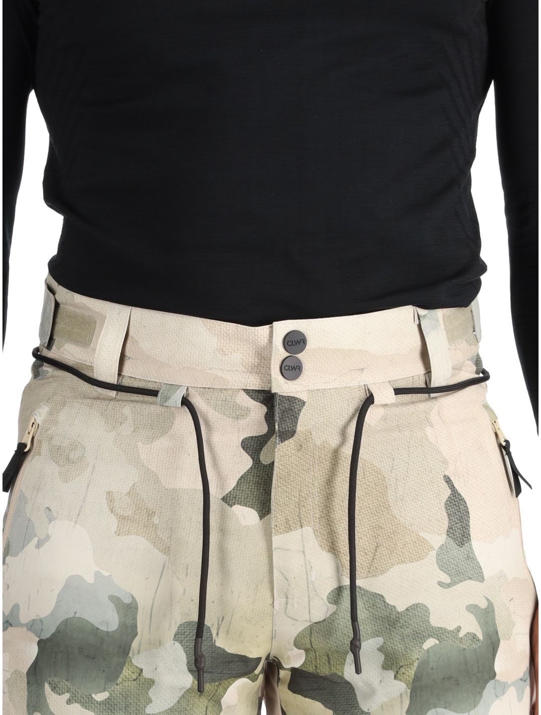 ColourWear, M Flight pantalones de esquí hombres Water Camo beige 