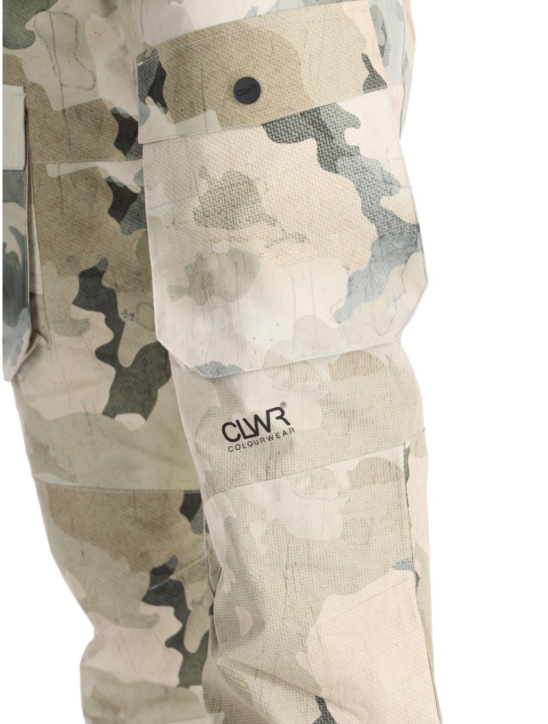 ColourWear, M Flight pantalones de esquí hombres Water Camo beige 