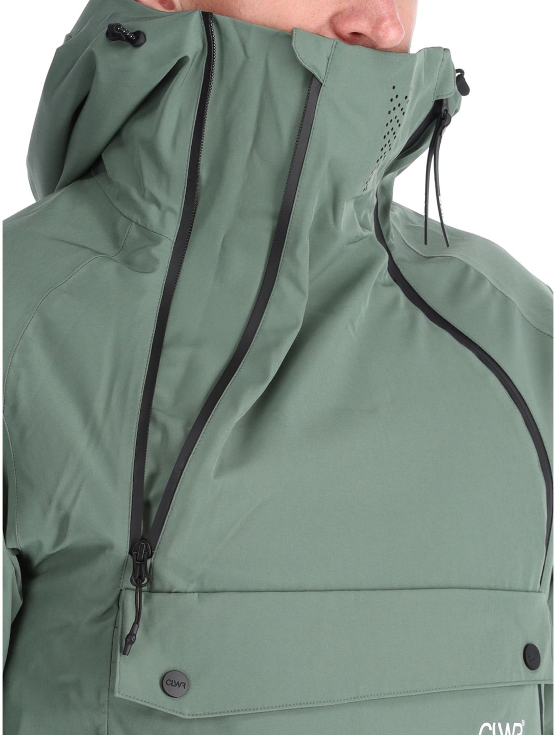 ColourWear, M Foil Anorak chaqueta de esquí hombres Dark Sage verde 