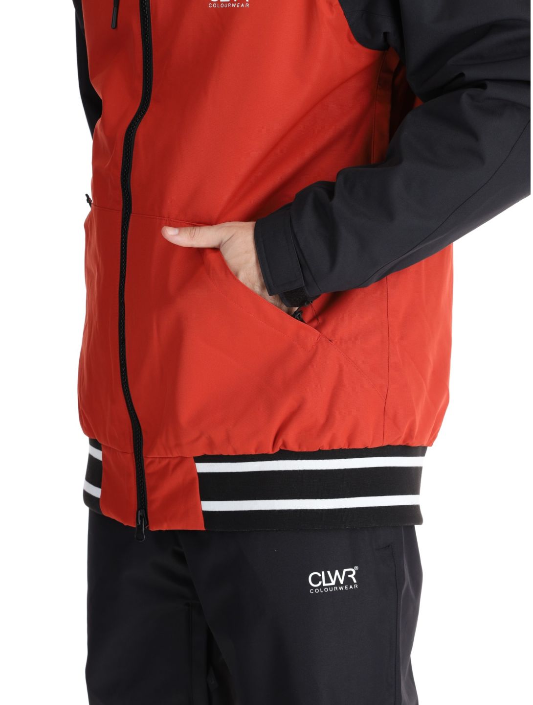 ColourWear, M League 2.0 chaqueta de esquí hombres Rust Red negro, rojo 