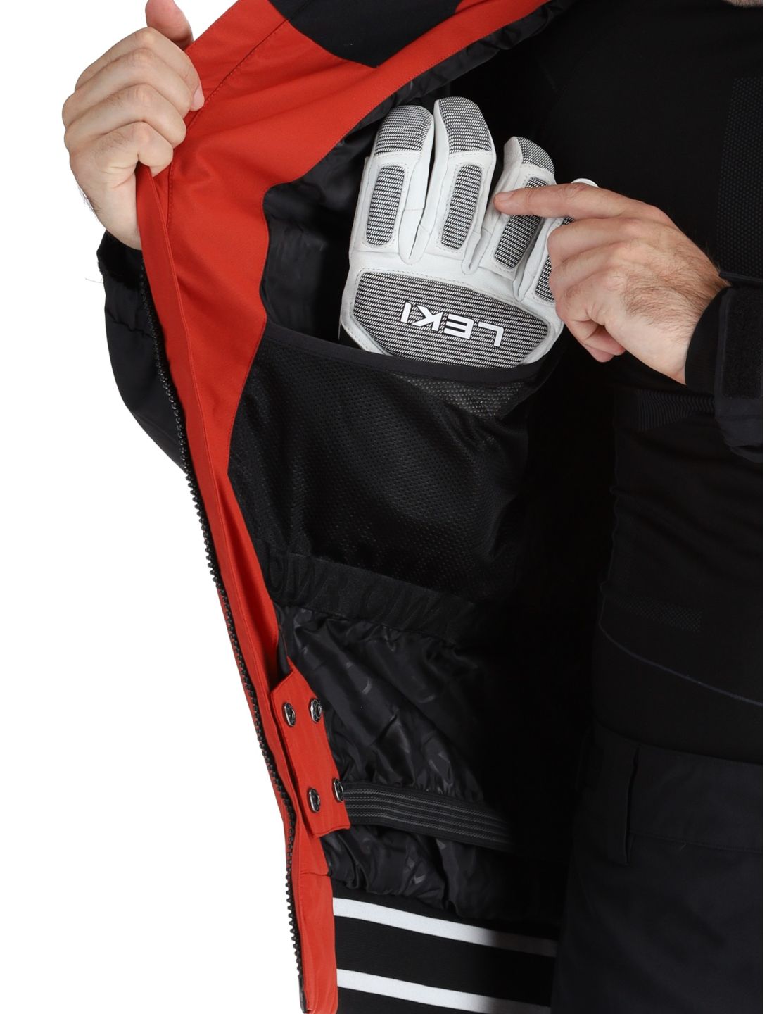 ColourWear, M League 2.0 chaqueta de esquí hombres Rust Red negro, rojo 