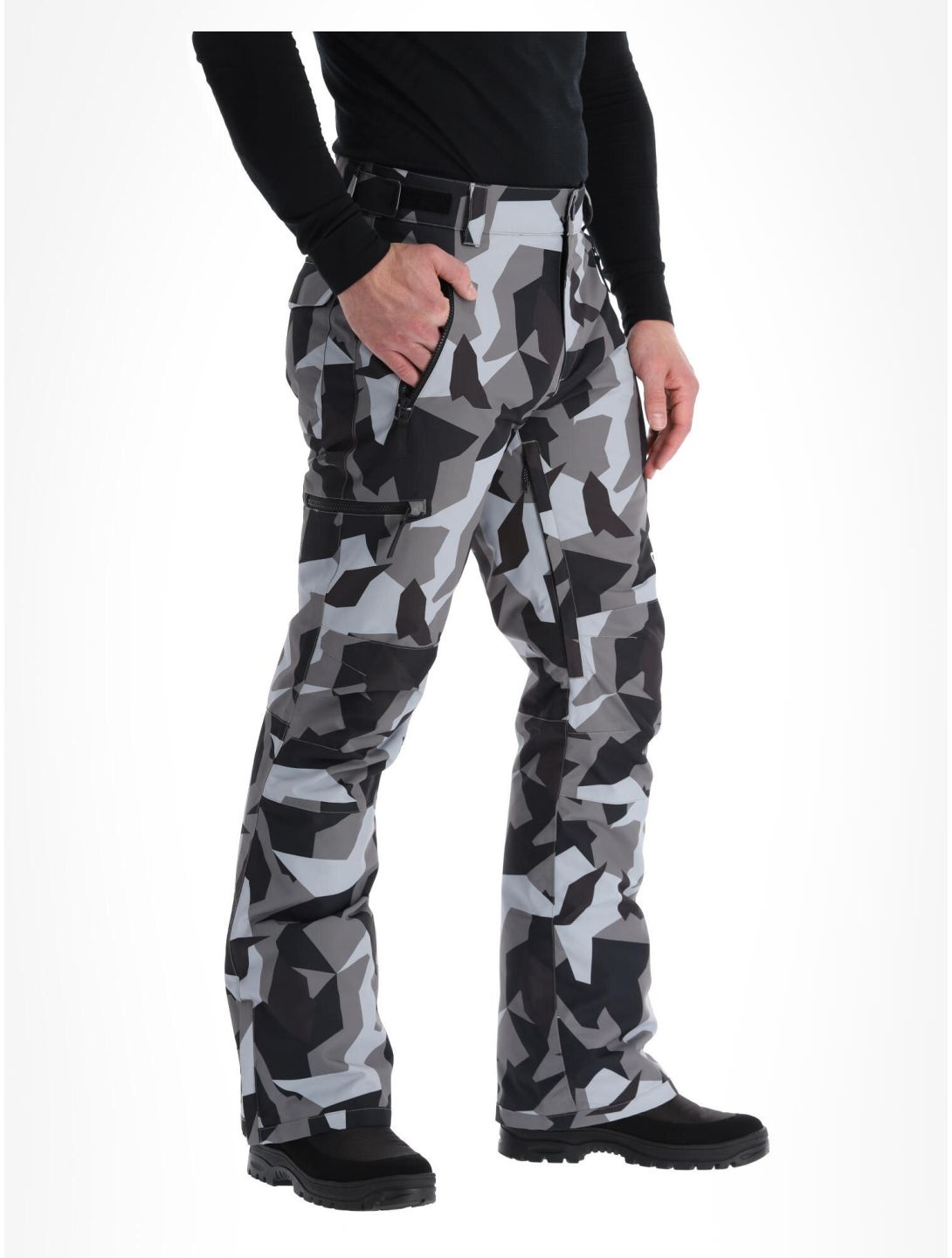 ColourWear, Sharp pantalones de esquí hombres Camo Grey gris 