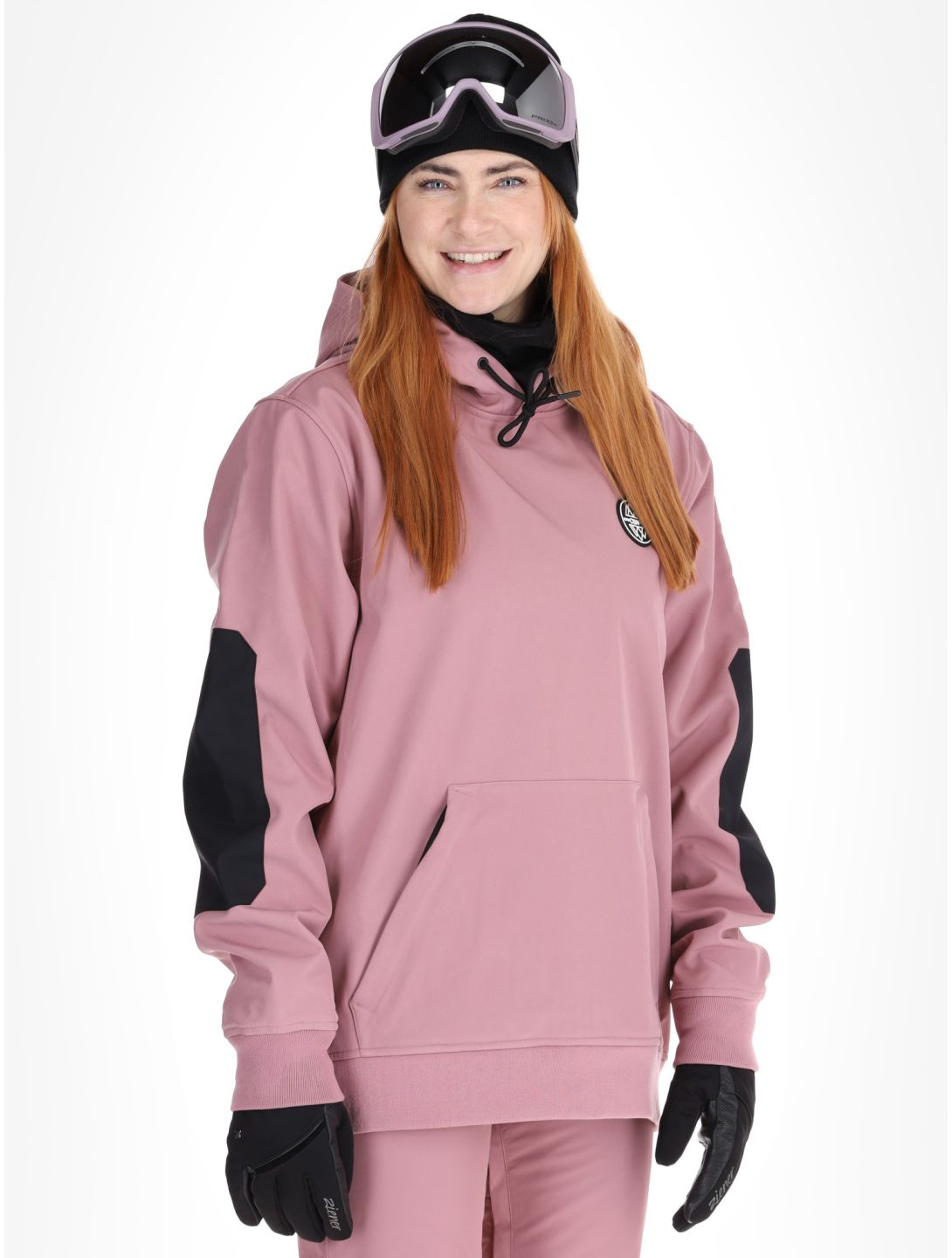 ColourWear, U Est 2010 Hood chaqueta de esquí softshell unisex Dark Rose rosa 