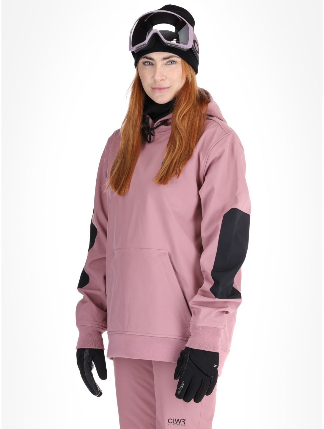 ColourWear, U Est 2010 Hood chaqueta de esquí softshell unisex Dark Rose rosa 