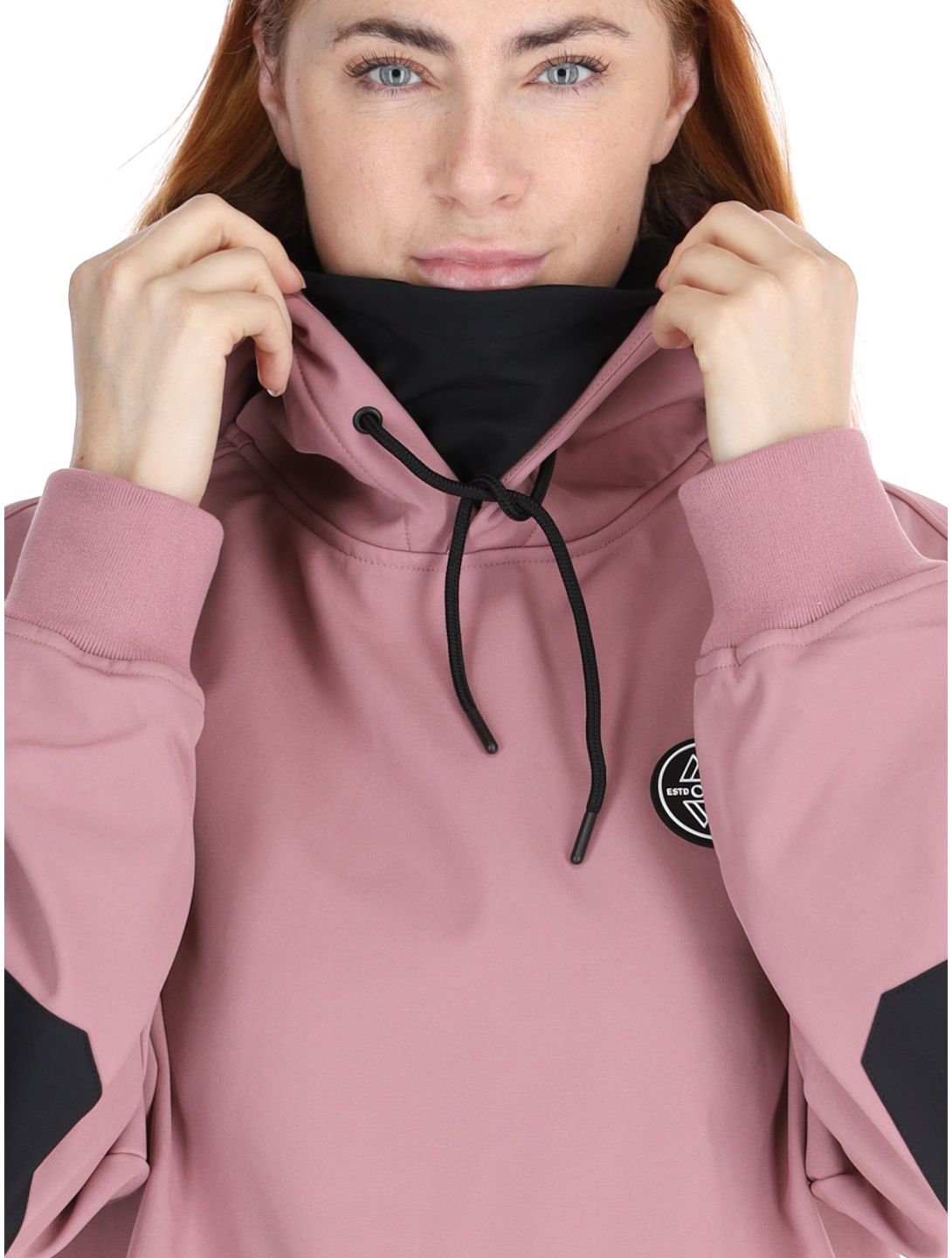 ColourWear, U Est 2010 Hood chaqueta de esquí softshell unisex Dark Rose rosa 