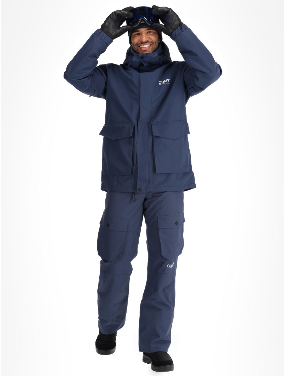 ColourWear, U Mountain Cargo chaqueta de esquí unisex Navy azul 