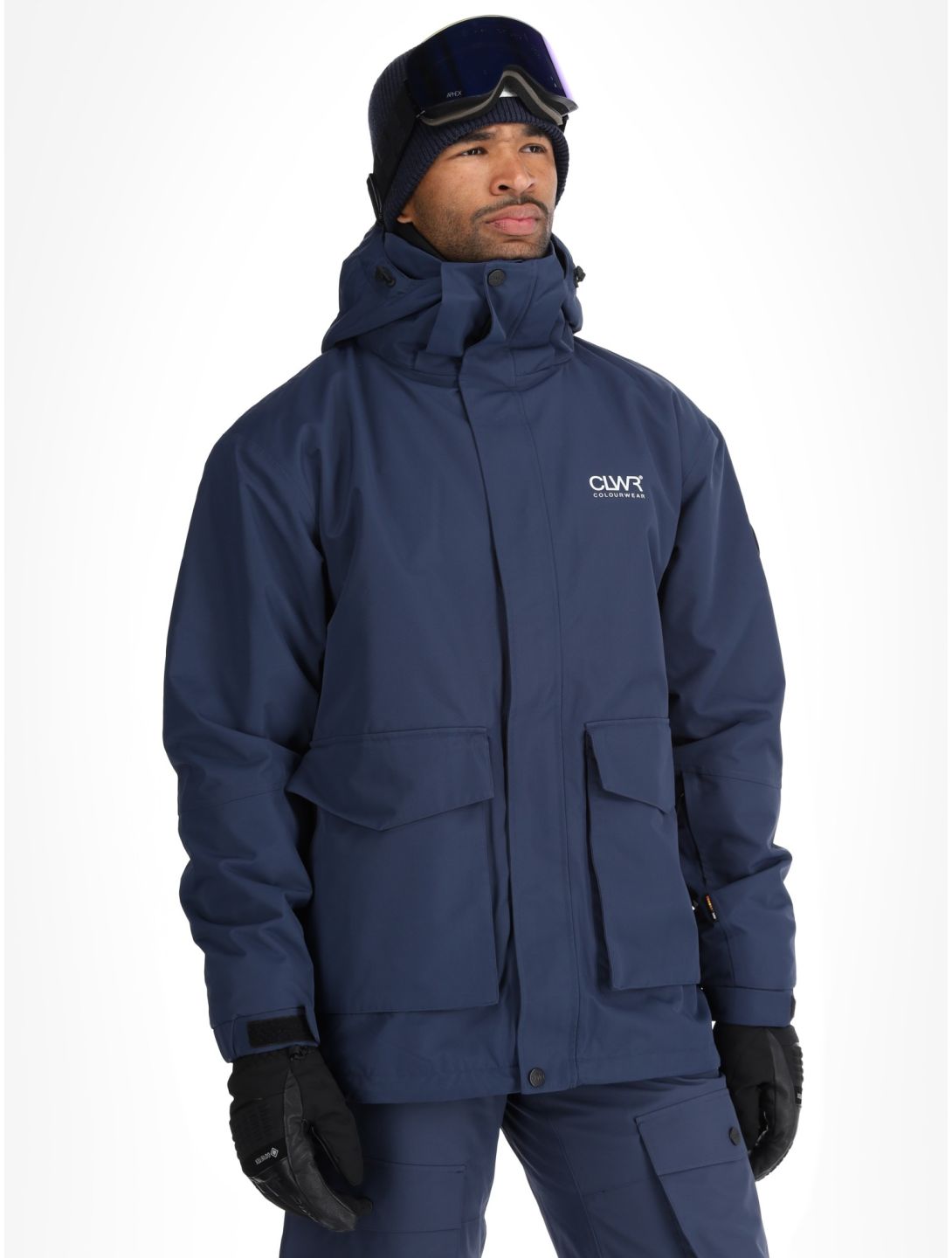 ColourWear, U Mountain Cargo chaqueta de esquí unisex Navy azul 