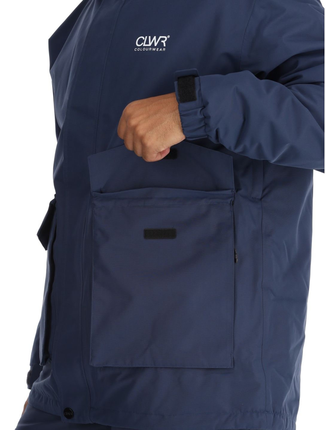 ColourWear, U Mountain Cargo chaqueta de esquí unisex Navy azul 