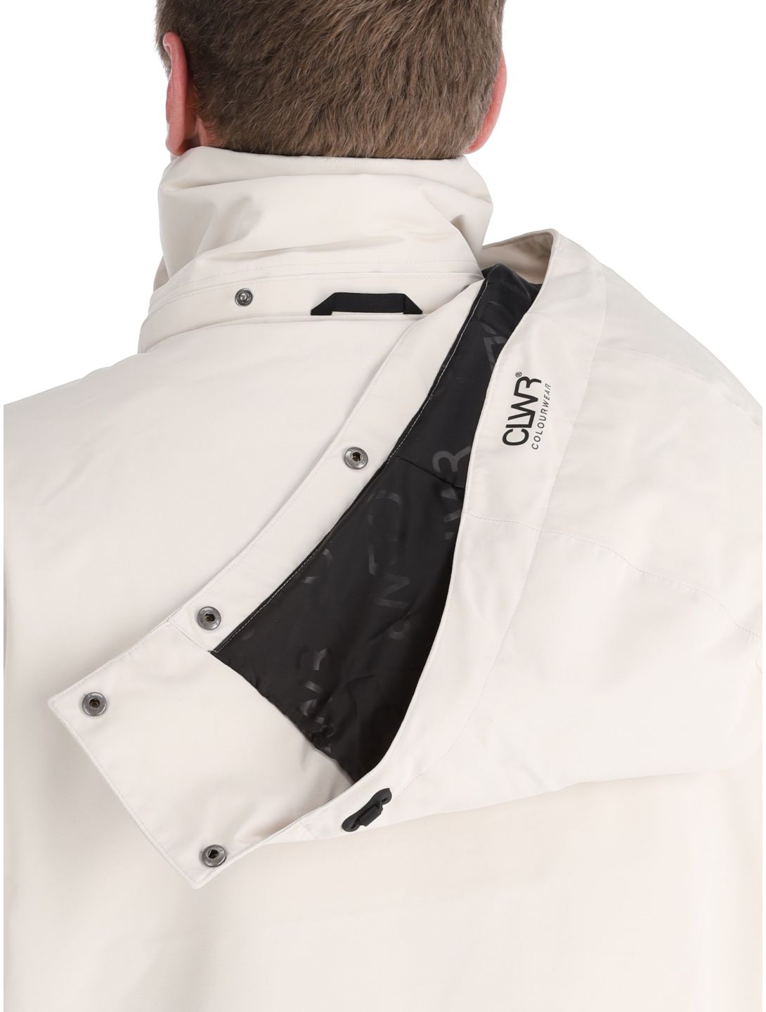 ColourWear, U Mountain Cargo chaqueta de esquí unisex Off-White blanco 