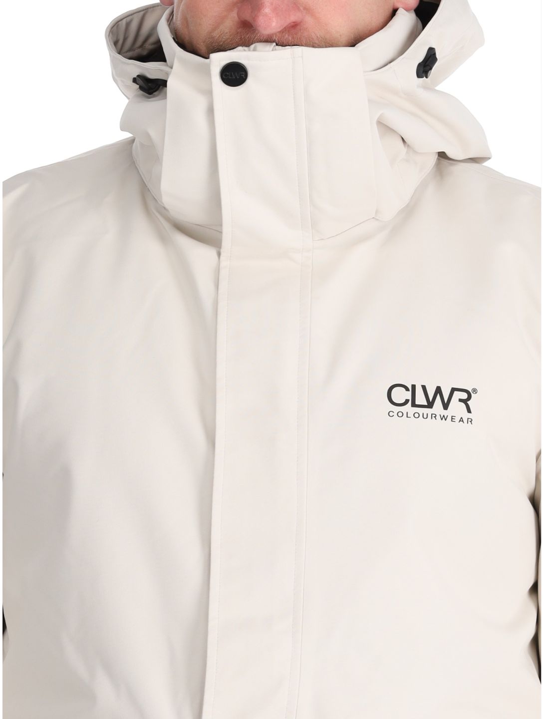 ColourWear, U Mountain Cargo chaqueta de esquí unisex Off-White blanco 