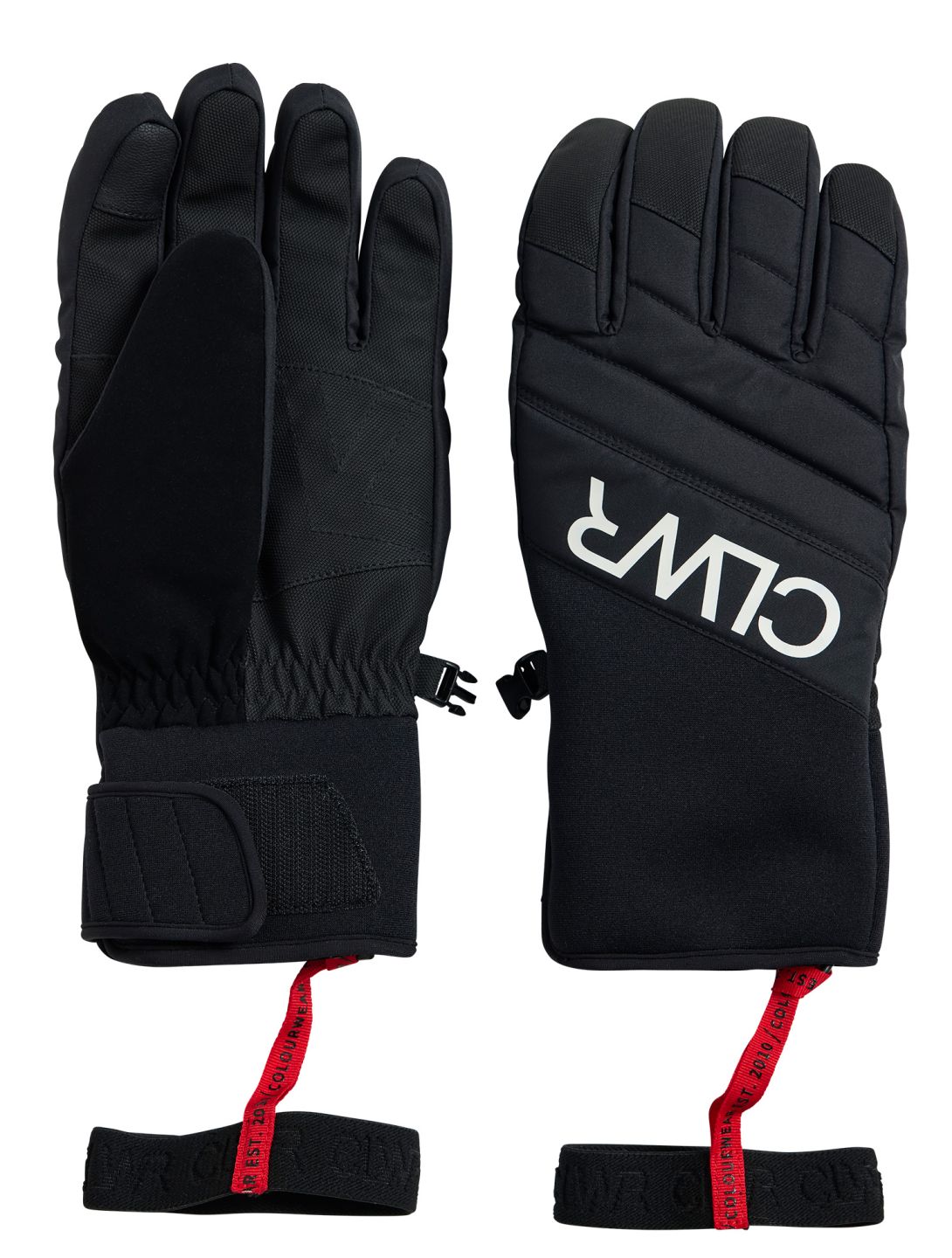 ColourWear, U Powder guantes de esquí unisex Black negro 