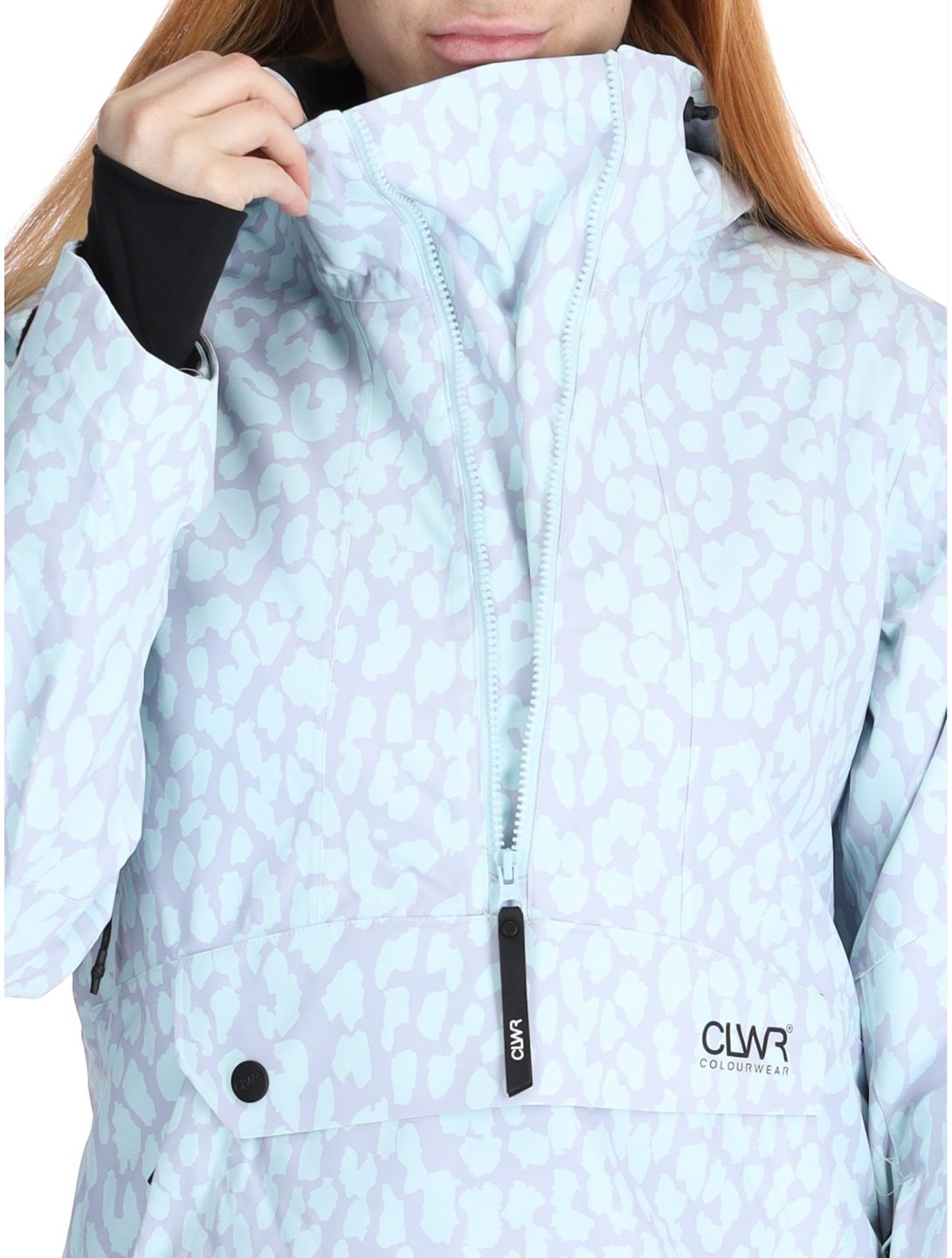 ColourWear, W Homage 2.0 anorak mujeres Leopard Lilac púrpura 