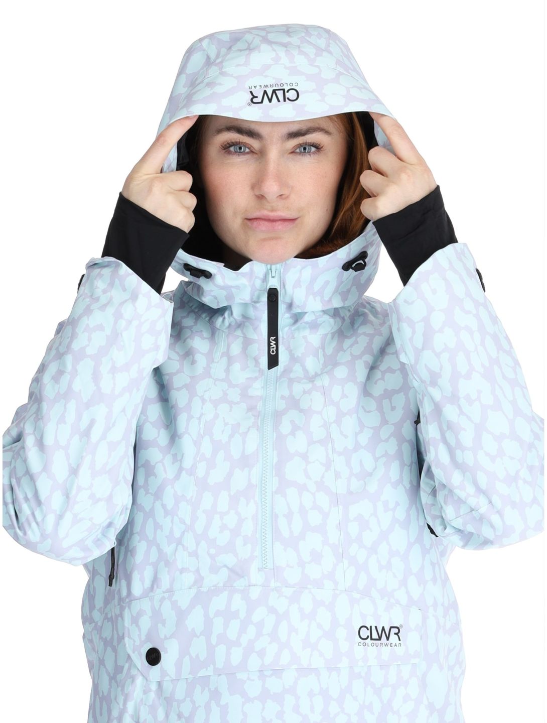 ColourWear, W Homage 2.0 anorak mujeres Leopard Lilac púrpura 