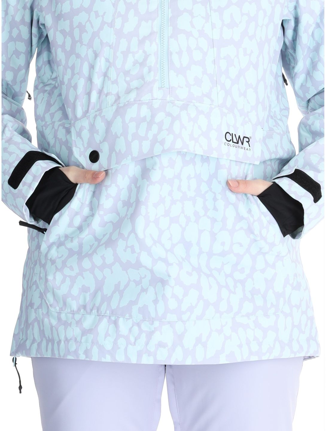 ColourWear, W Homage 2.0 anorak mujeres Leopard Lilac púrpura 