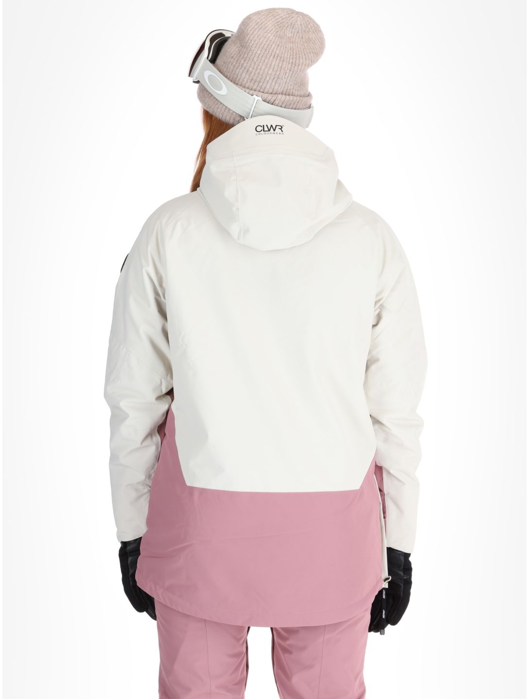 ColourWear, W Signature anorak mujeres Off-White blanco, púrpura 