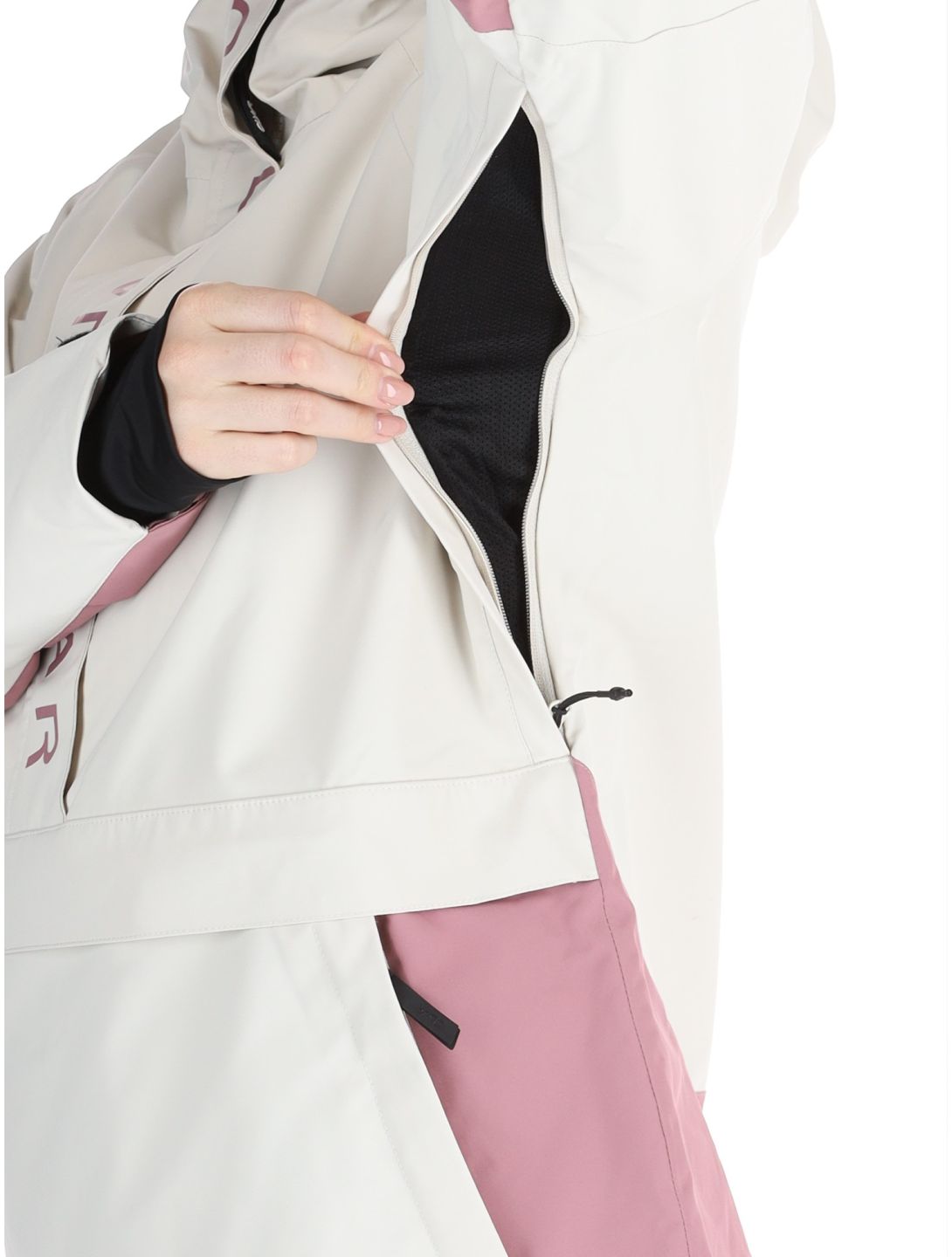 ColourWear, W Signature anorak mujeres Off-White blanco, púrpura 