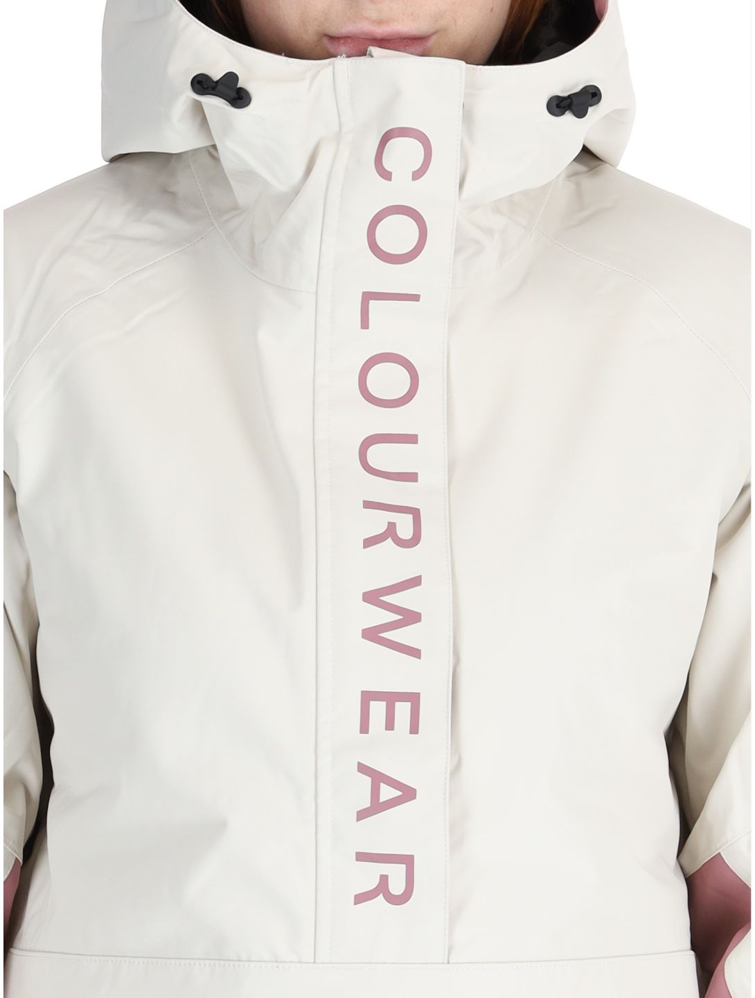 ColourWear, W Signature anorak mujeres Off-White blanco, púrpura 