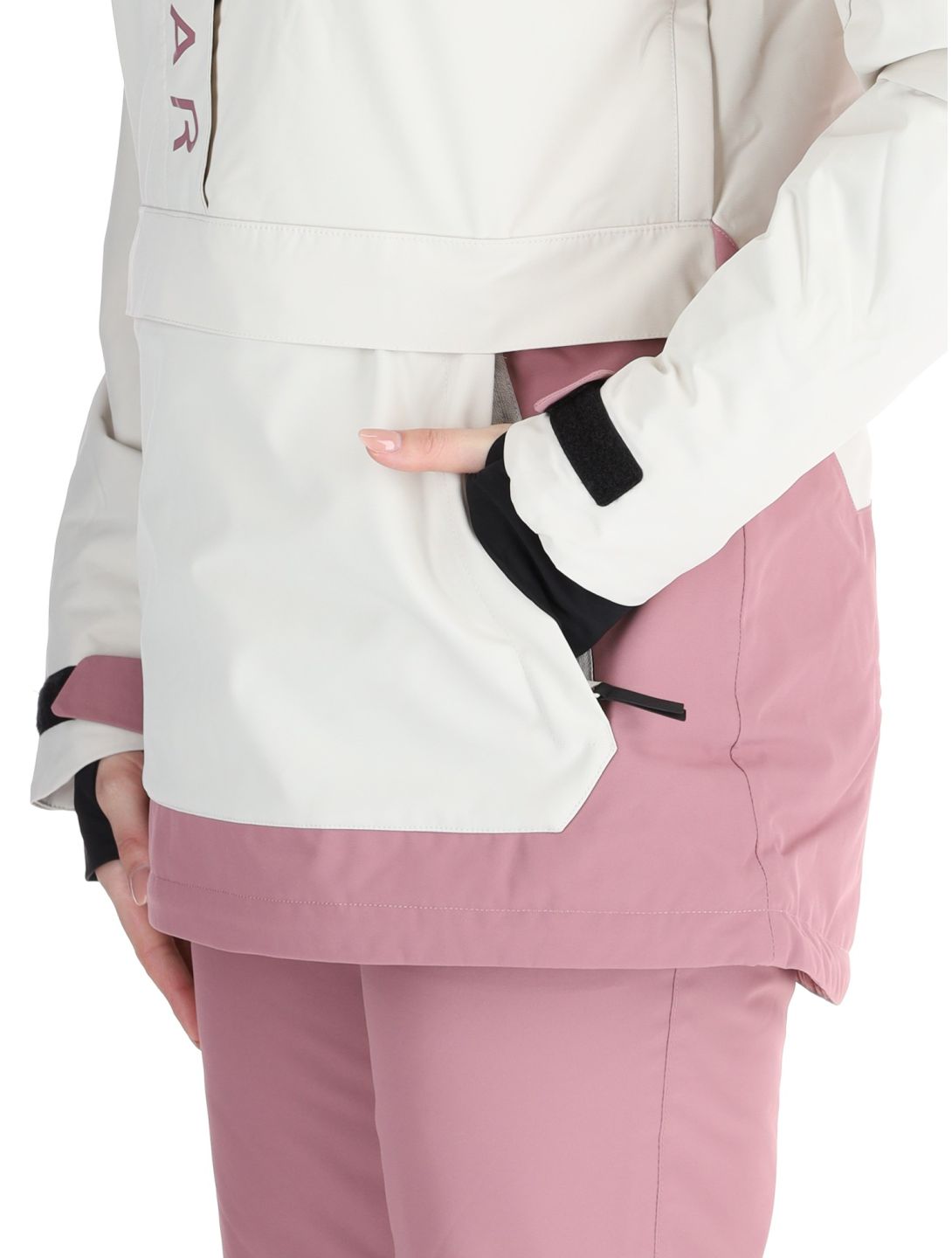 ColourWear, W Signature anorak mujeres Off-White blanco, púrpura 