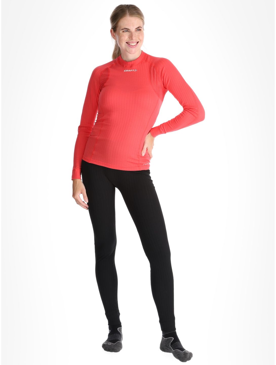 Craft, Active Extreme X Crewneck LS camisa termoactiva mujeres Cheer rojo 