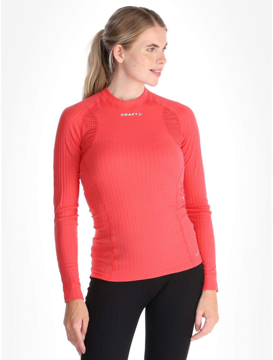 Craft, Active Extreme X Crewneck LS camisa termoactiva mujeres Cheer rojo 