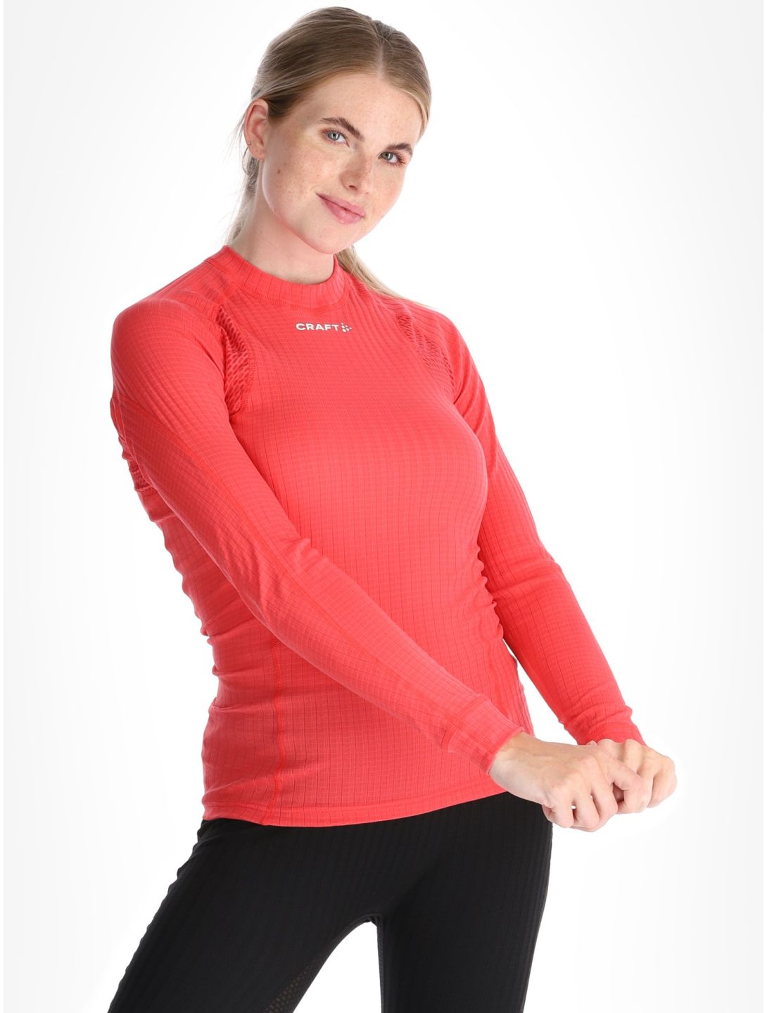 Craft, Active Extreme X Crewneck LS camisa termoactiva mujeres Cheer rojo 