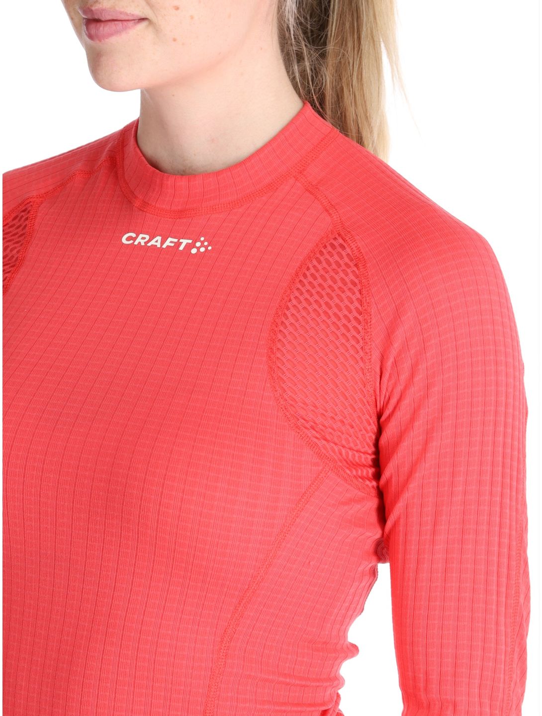 Craft, Active Extreme X Crewneck LS camisa termoactiva mujeres Cheer rojo 