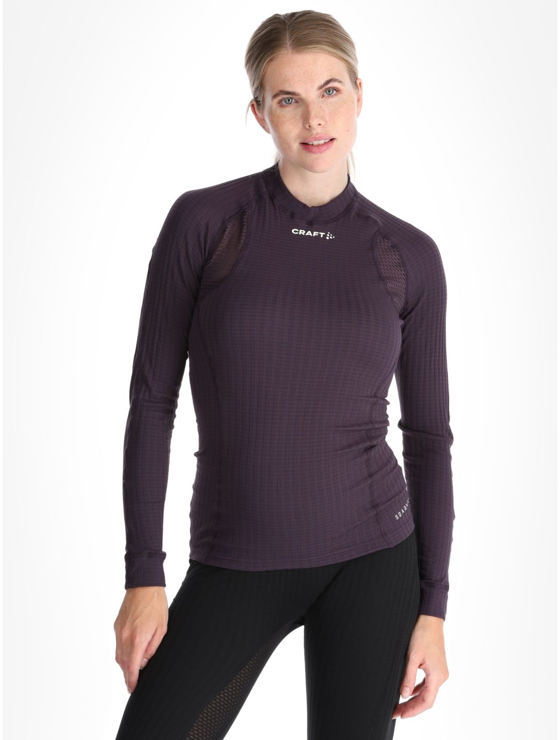 Craft, Active Extreme X Crewneck LS camisa termoactiva mujeres DK Plum púrpura 