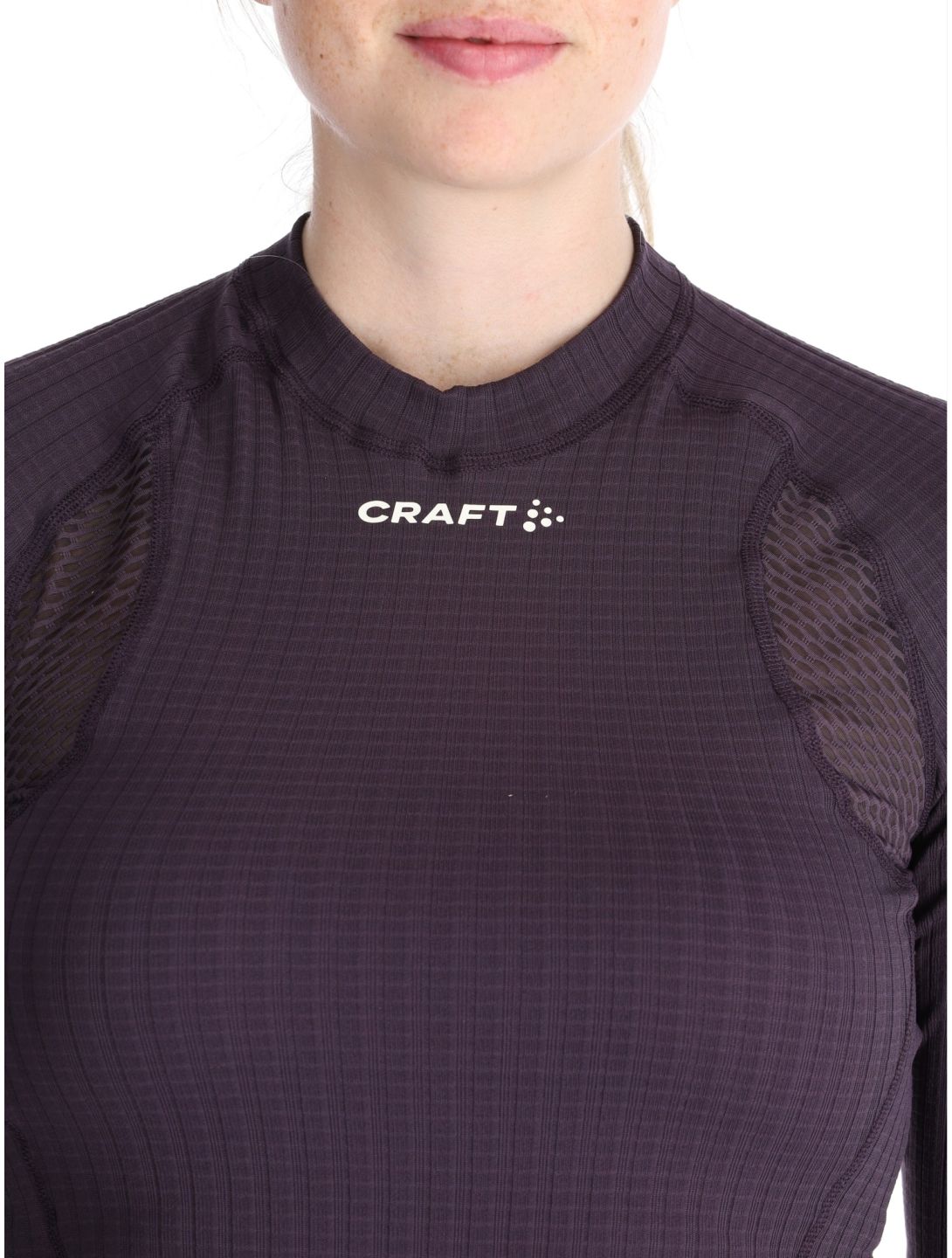 Craft, Active Extreme X Crewneck LS camisa termoactiva mujeres DK Plum púrpura 