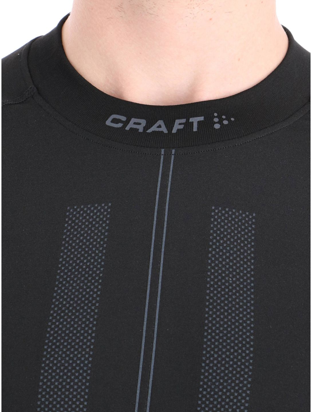 Craft, Active Intensity Crewneck LS camisa termoactiva hombres Black / Asphalt negro 