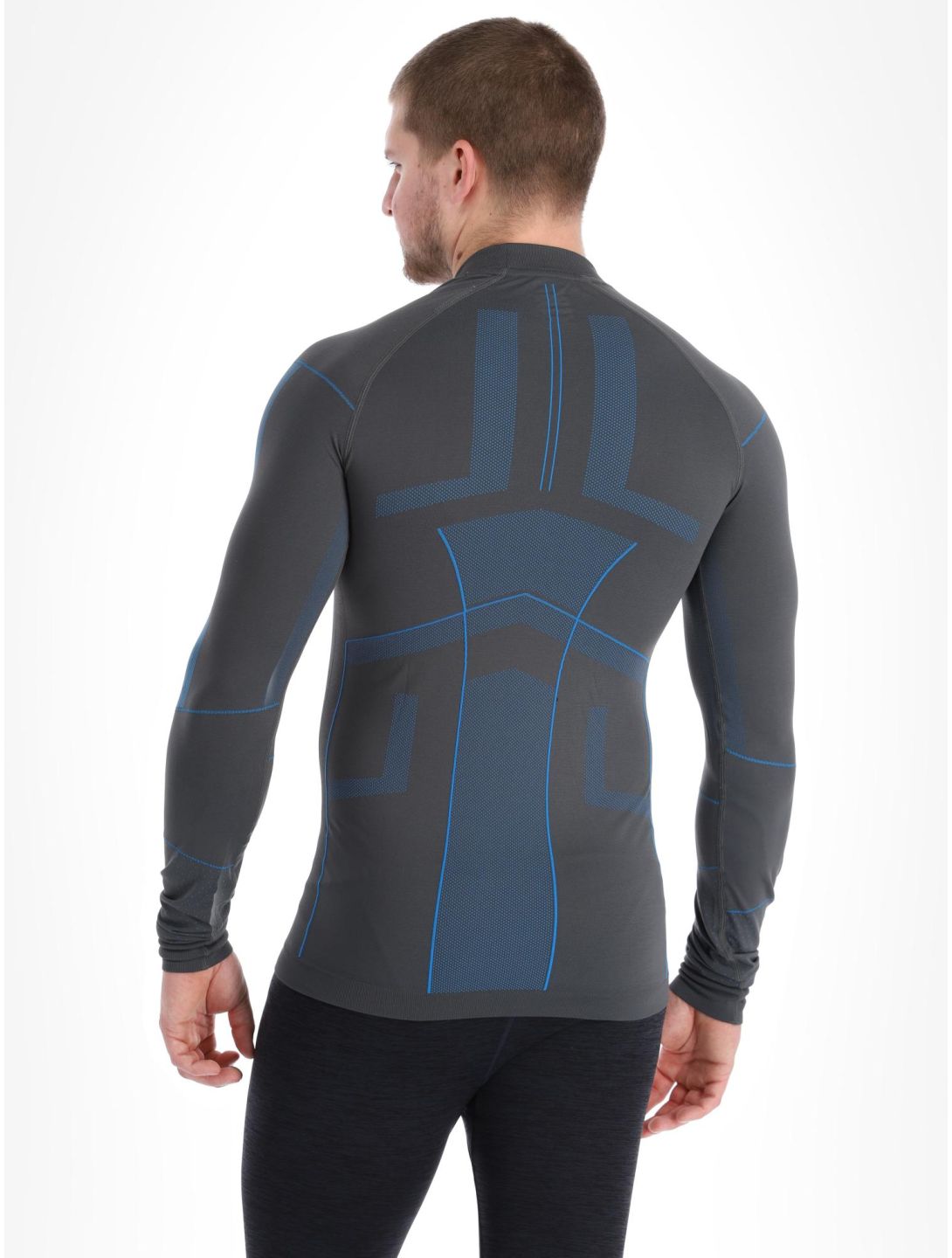 Craft, Active Intensity Crewneck LS camisa termoactiva hombres Granite-Ray azul, gris 