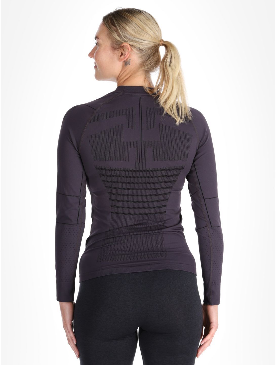 Craft, Active Intensity Crewneck LS camisa termoactiva mujeres DK Plum púrpura 