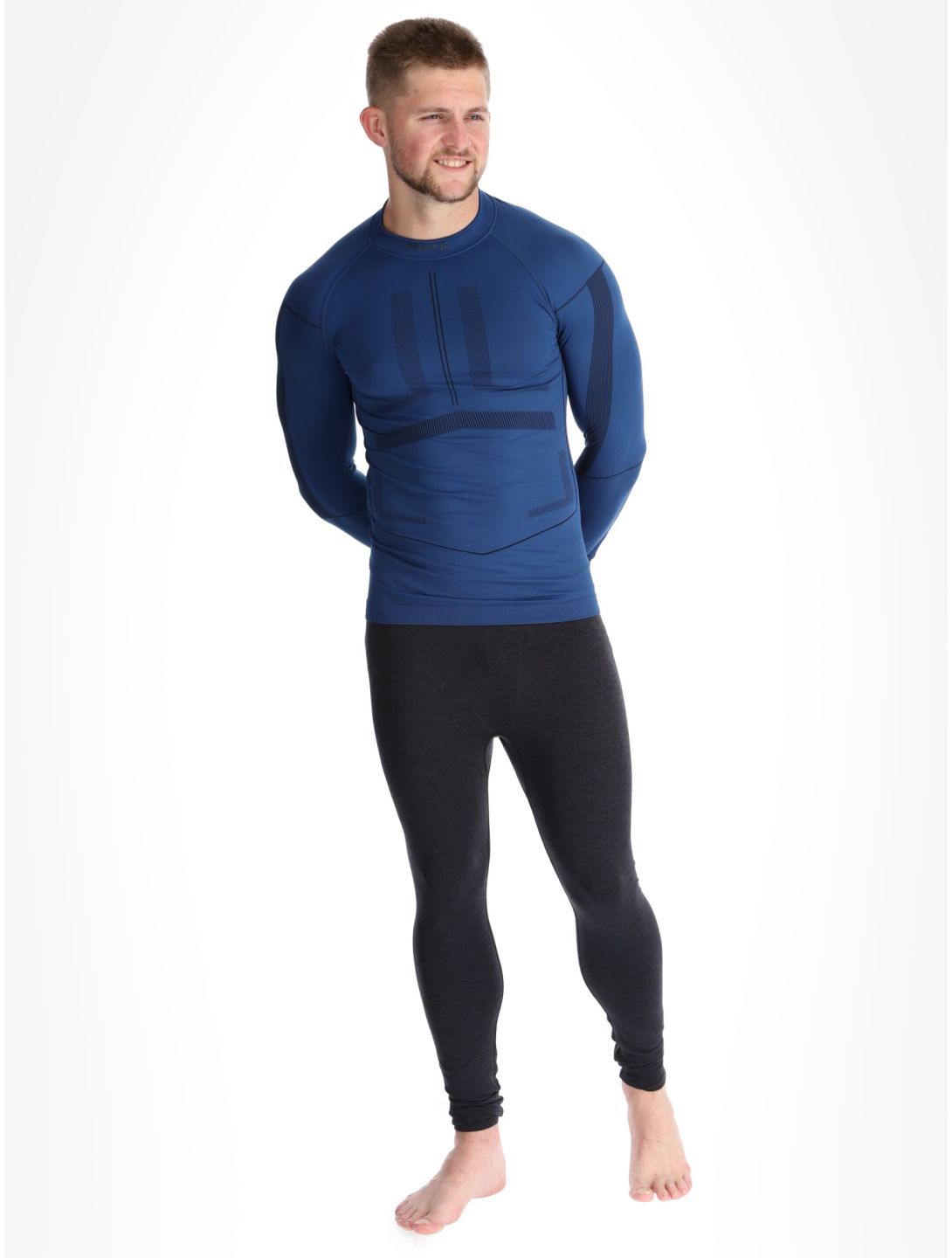 Craft, Active Intensity Crewneck LS camisa termoactiva hombres DK Plum púrpura 