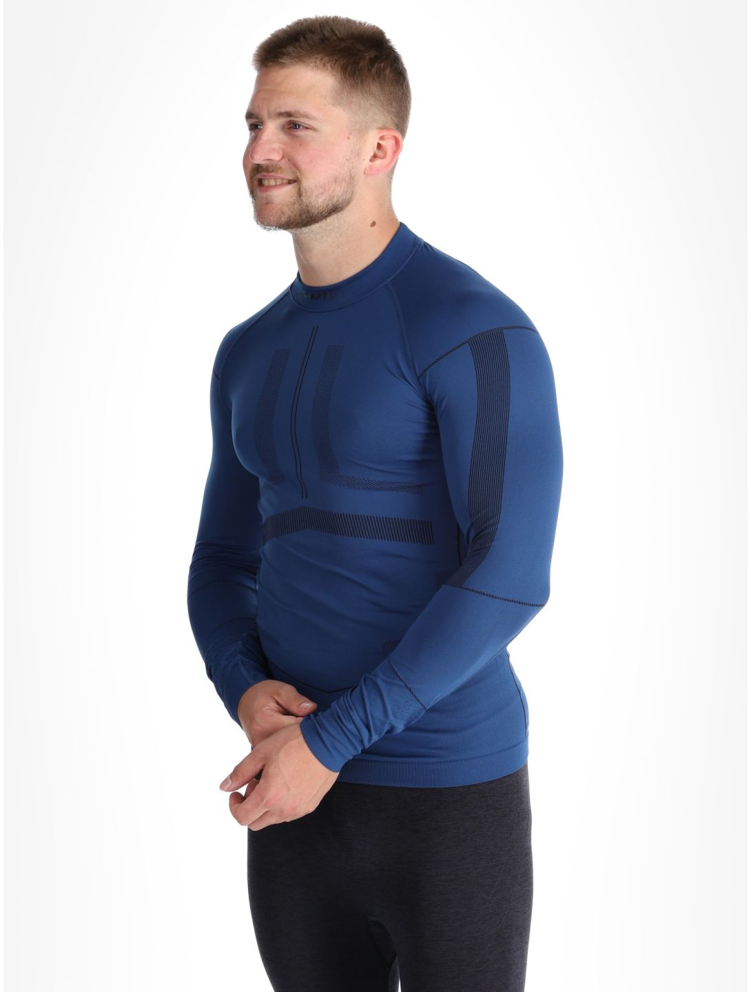 Craft, Active Intensity Crewneck LS camisa termoactiva hombres DK Plum púrpura 