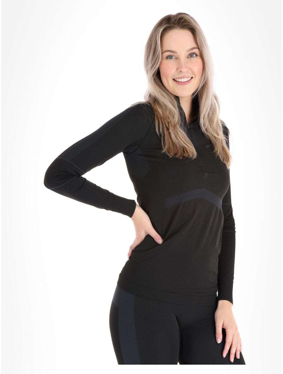 Craft, Active Intensity Zip jersey mujeres Black / Asphalt negro 