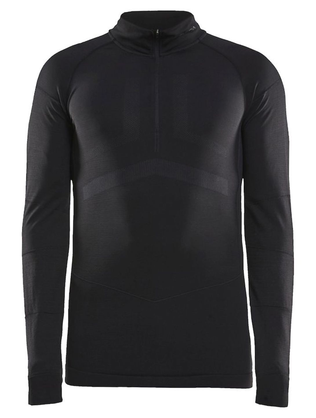 Craft, Active Intensity Zip camisa termoactiva hombres Black / Asphalt negro 