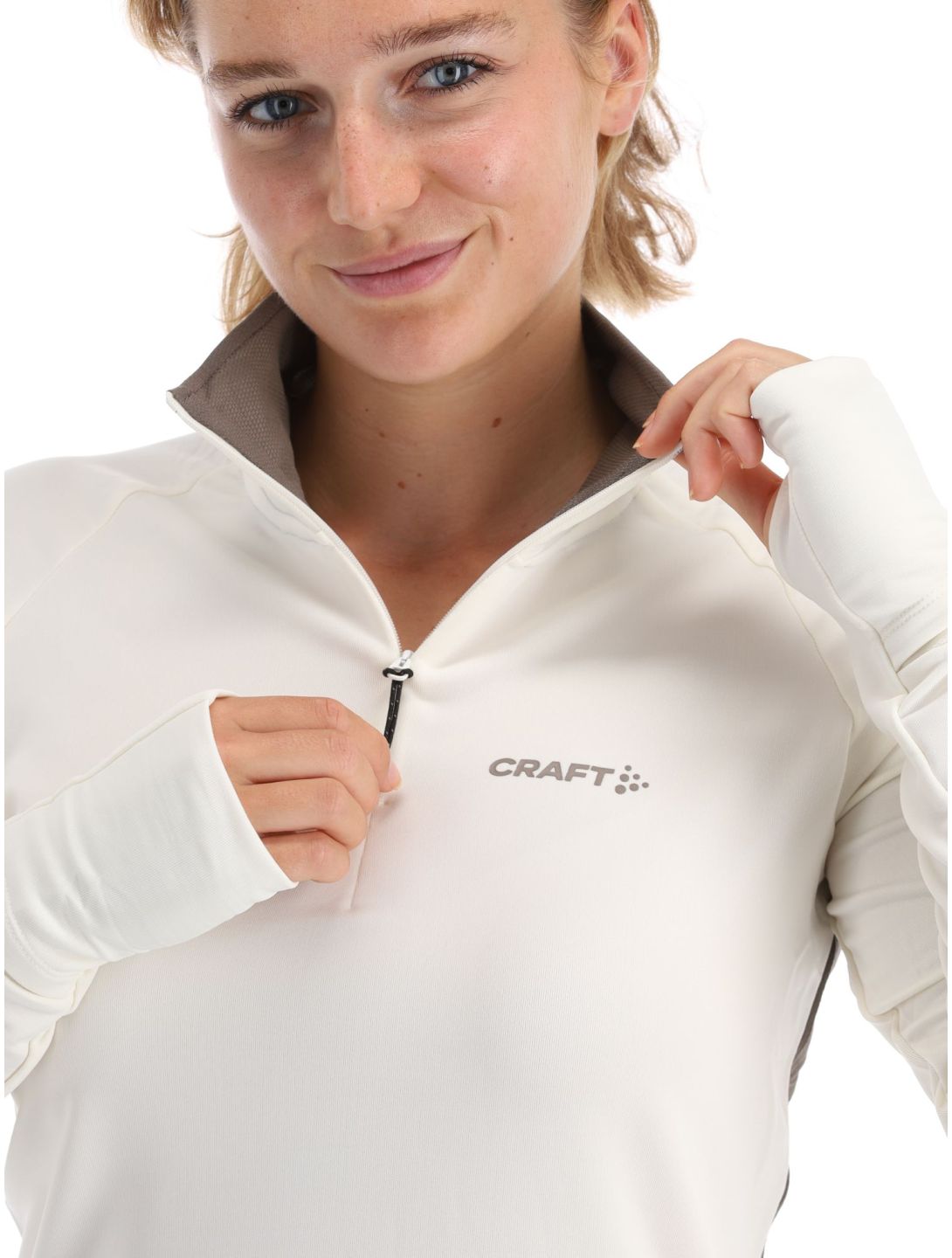 Craft, Adv Subz 2 LS jersey mujeres Tofu blanco 